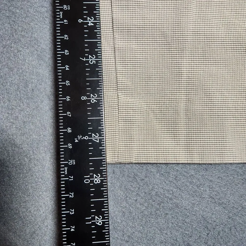 Banana Republic Dress Pants Men 36X30 (35X27) Tan Houndstooth Straight Leg